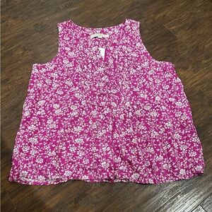 LOFT Women's Sleeveless V-Neck Top Size S